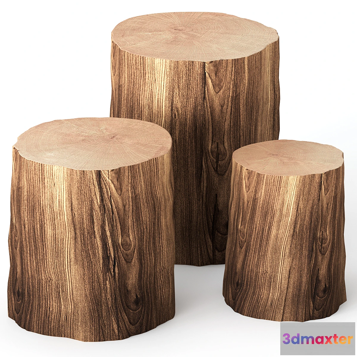 1314243 - Coffee tables made of stumps 3D Max