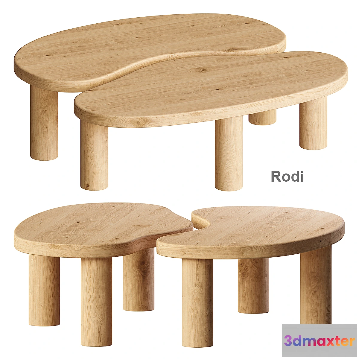 1314886 - Coffee table Rodi La Redoute 3D Max