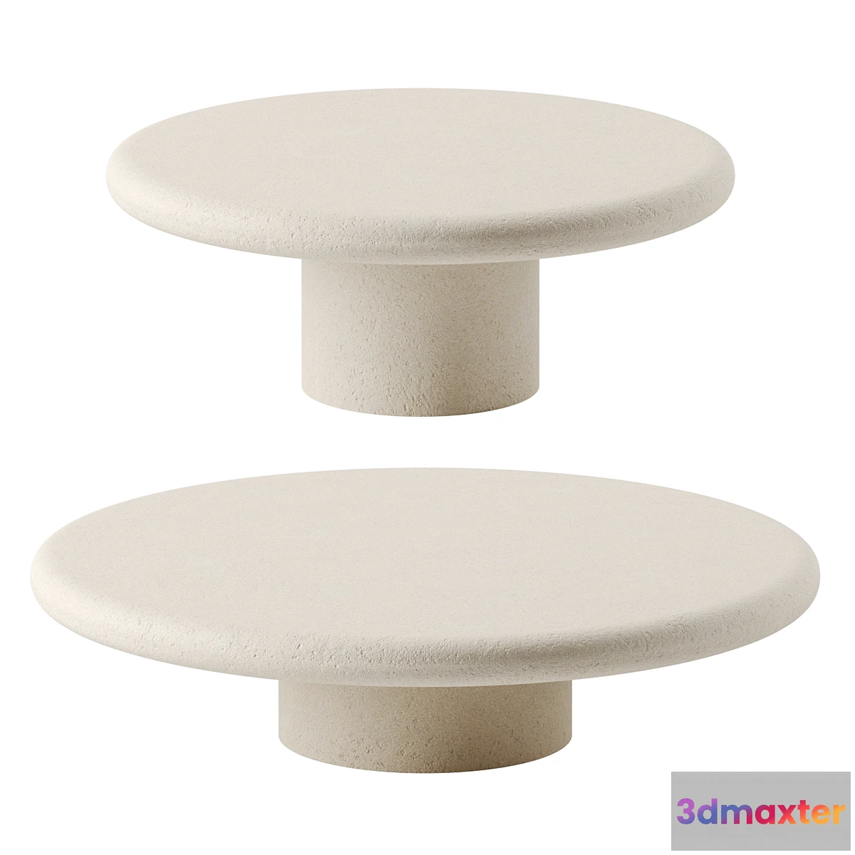 1315583 - Matera Sandstone Coffee Table by Artilleriet - No.2 3D Max