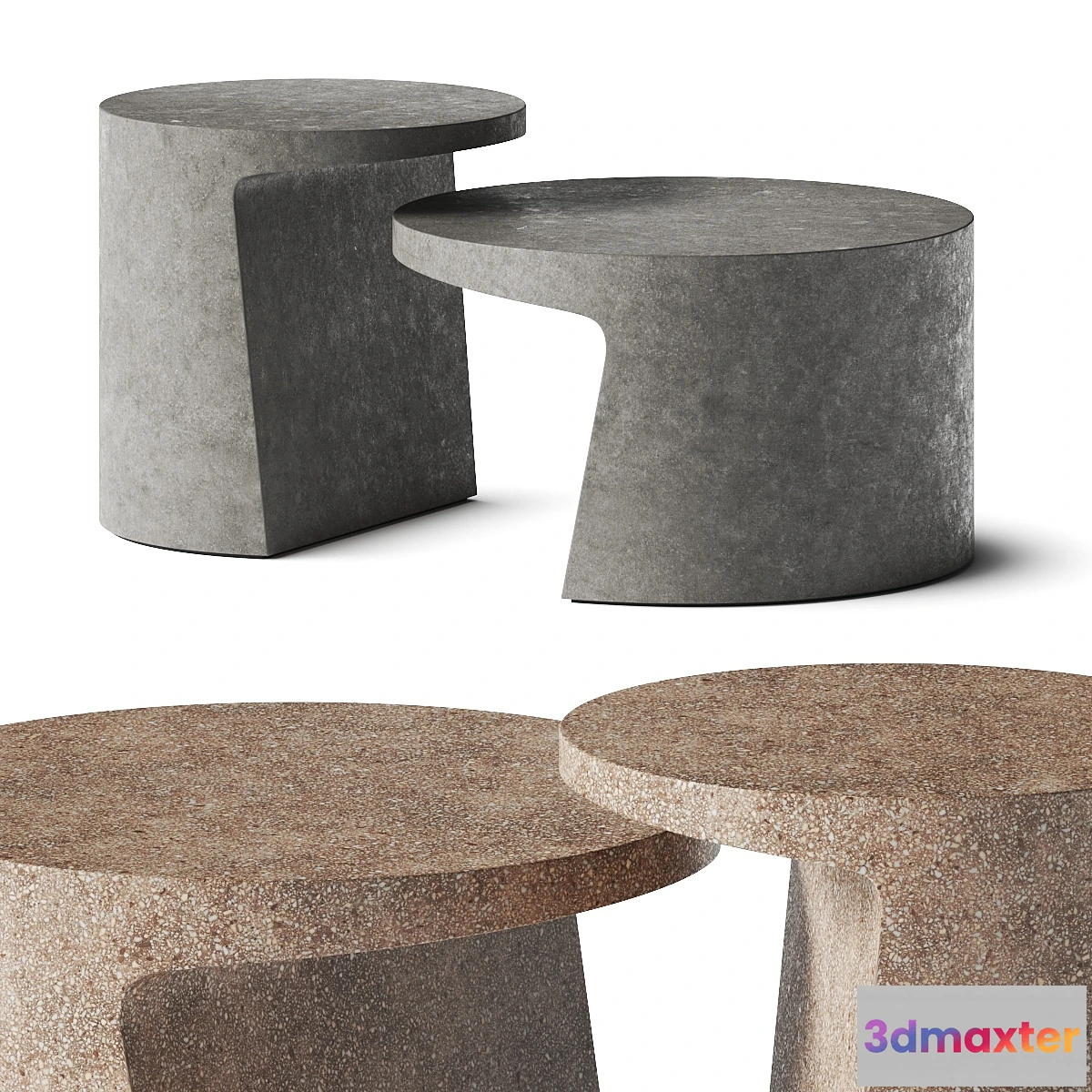 1315819 - Kettal Giro Coffee Tables - No.2 3D Max