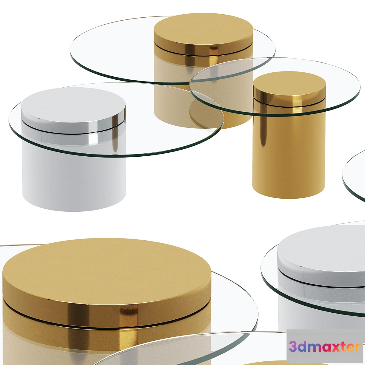 1317072 - Coffee Table Equilibre by Eichholtz 3D Max