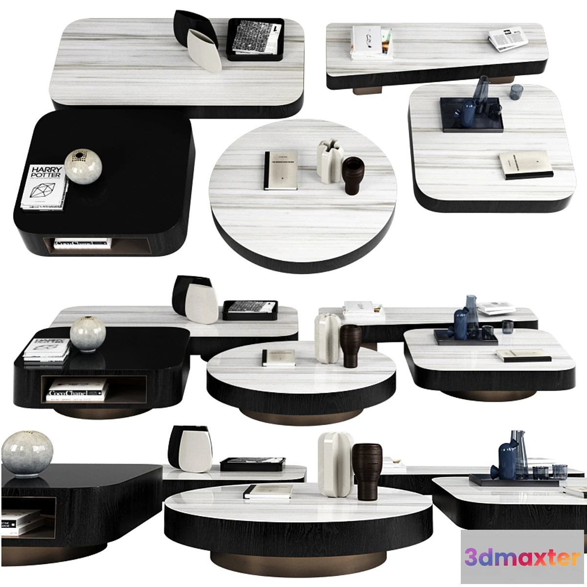 1318005 - Minotti Coffee tables Milton 3D Max