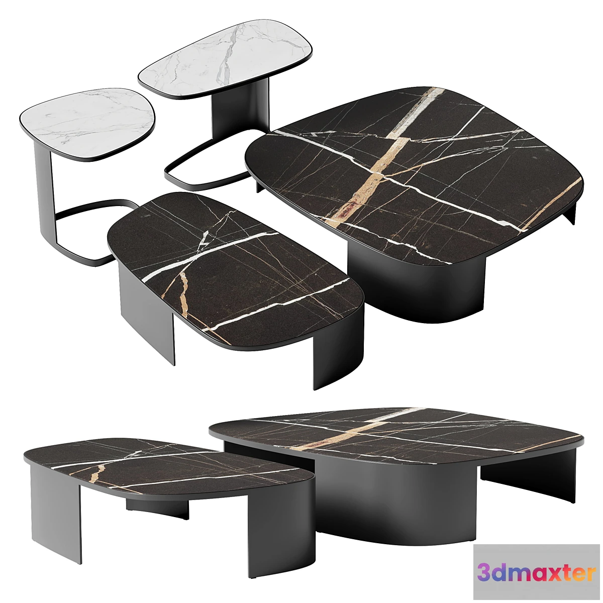 1318094 - Poliform KOISHI coffee and side tables 3D Max