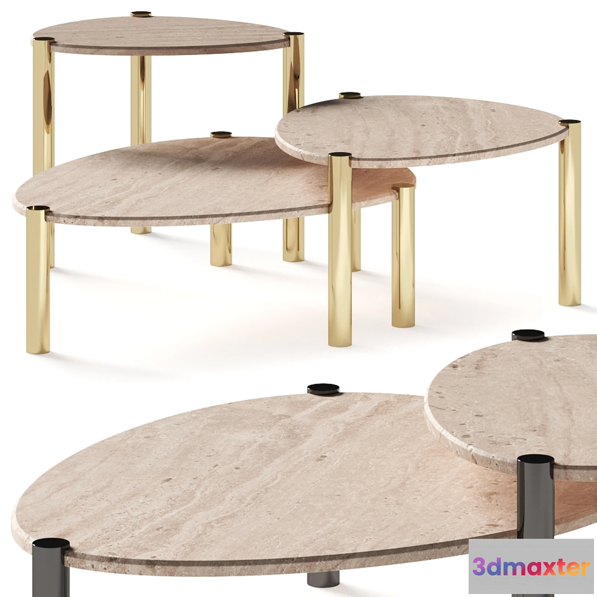 1320981 - Roberto Cavalli Home Trinidad Coffee Tables 3D Max