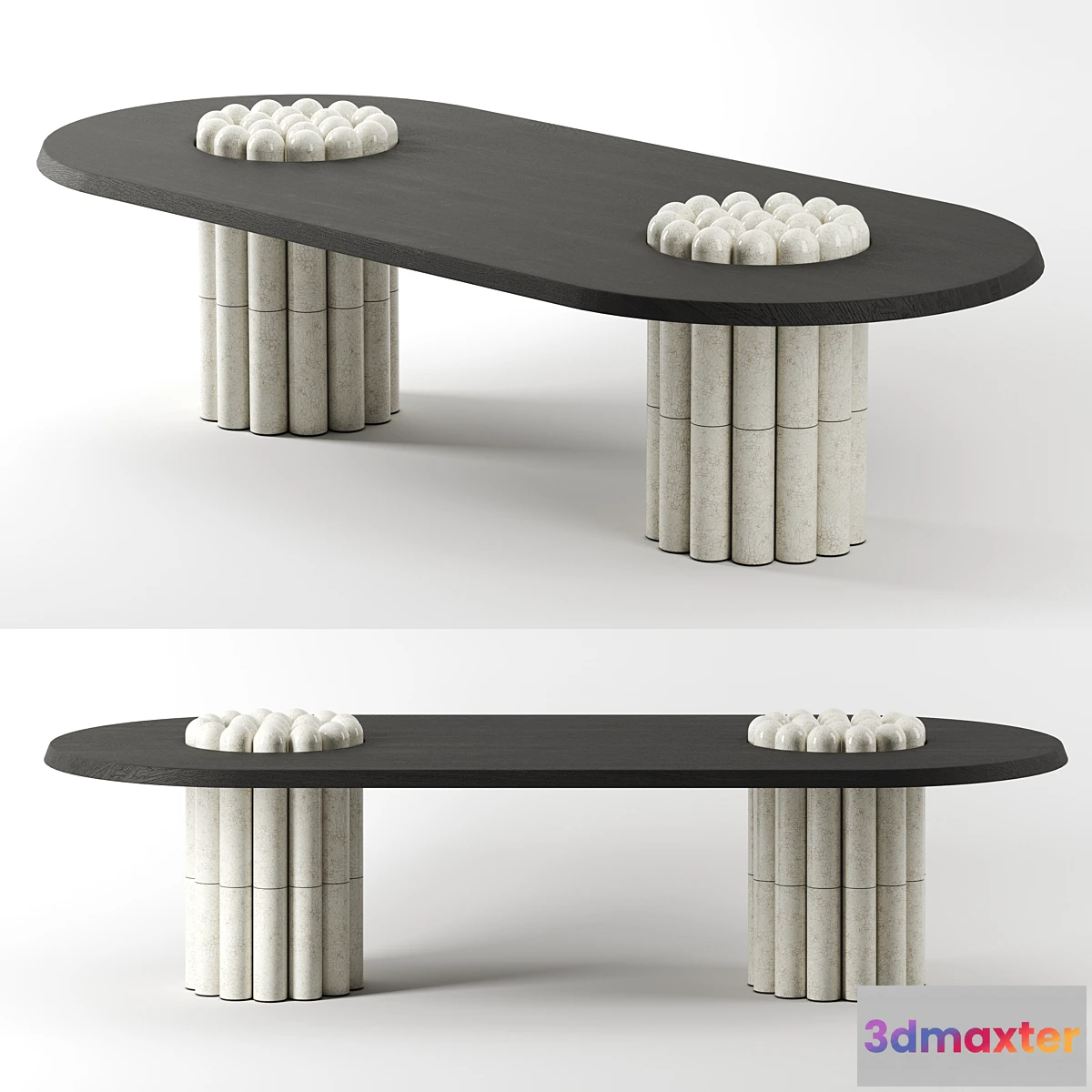 1321299 - Raku-Yaki Dining Table-Oblong by Emmanuelle Simon 3D Max