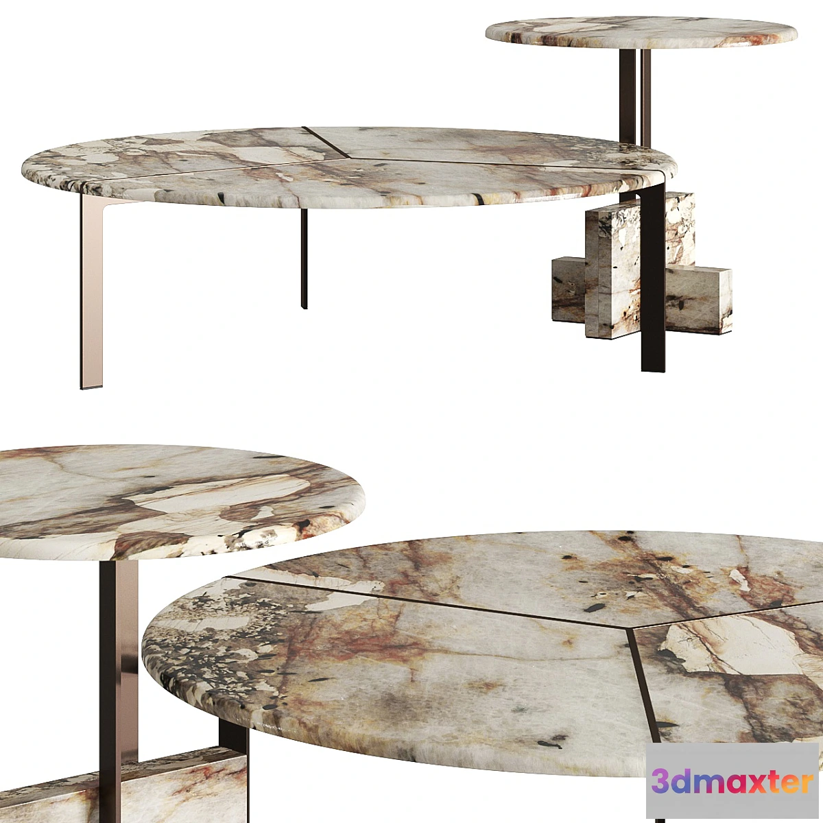 1321738 - Tacchini Italia Joaquim Coffee Tables 3D Max
