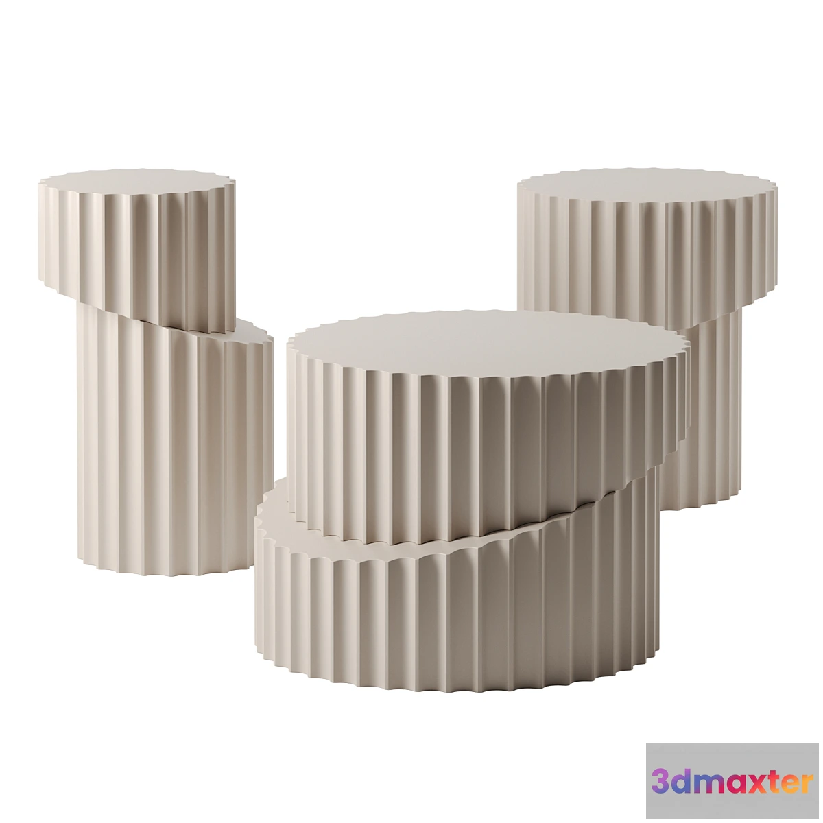 1323457 - DORIC coffee tables by Roche Bobois 3D Max
