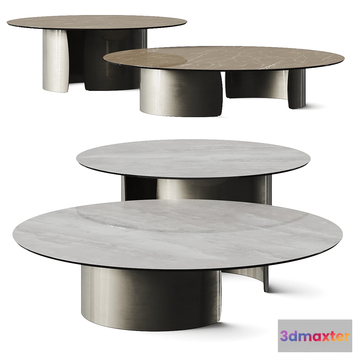 1327699 - Reflex Petalo Marble Coffee Tables - No.2 3D Max