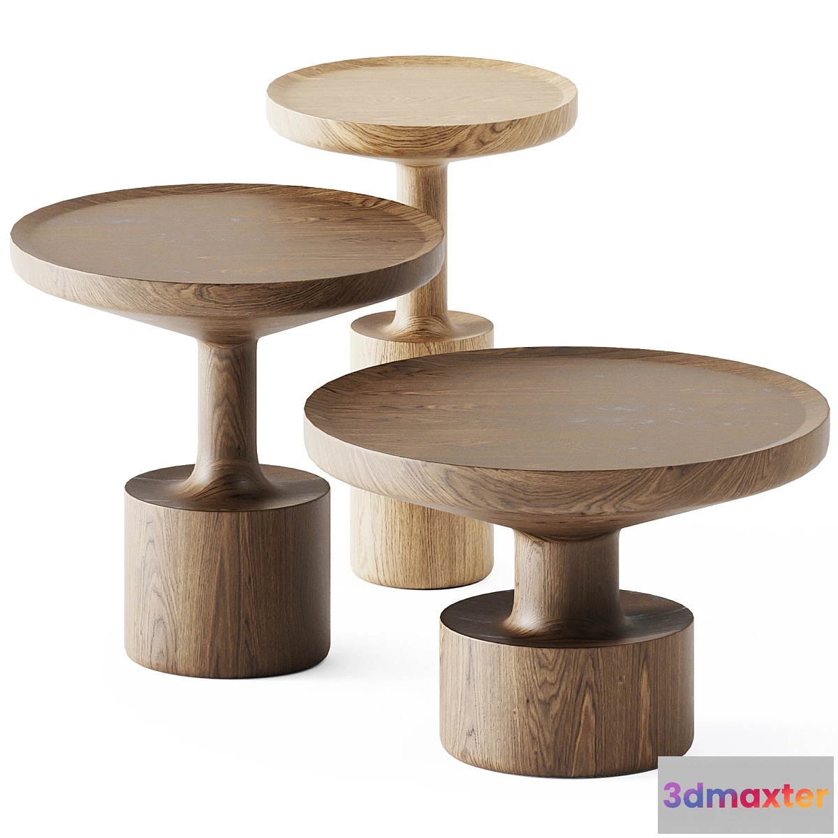 1328026 - Wooden Coffee Tables Kigi by Linteloo 3D Max