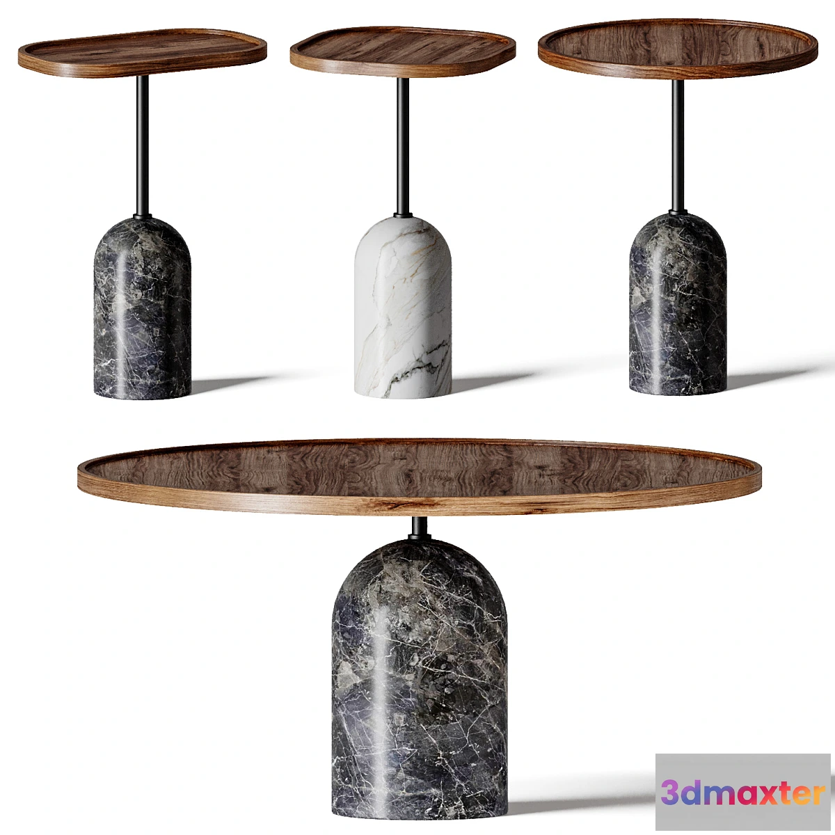 1329254 - Porada Ekero Coffee and Side Tables - No.2 3D Max