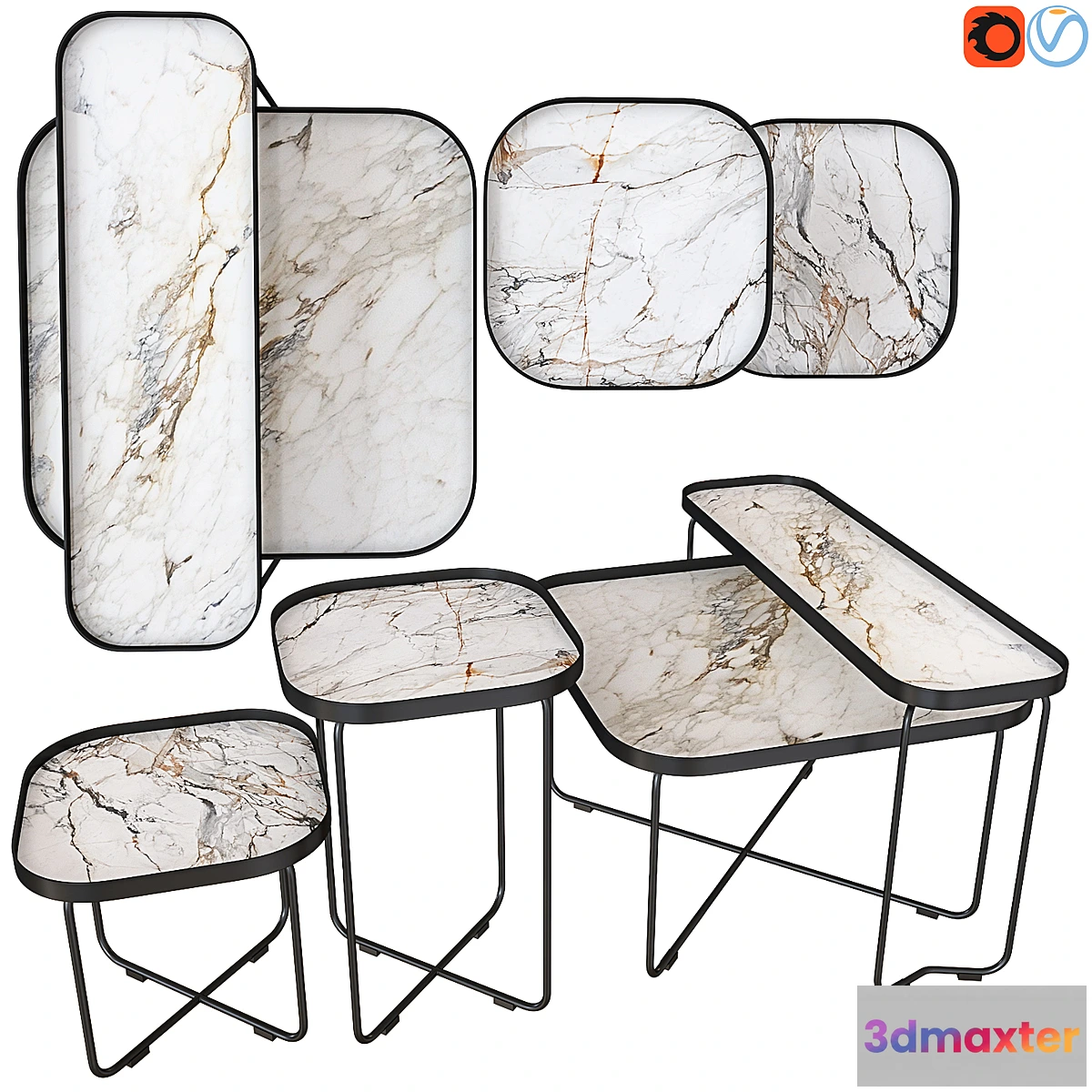 1332072 - Cattelan Italia Benny Keramik Set 04 3D Max