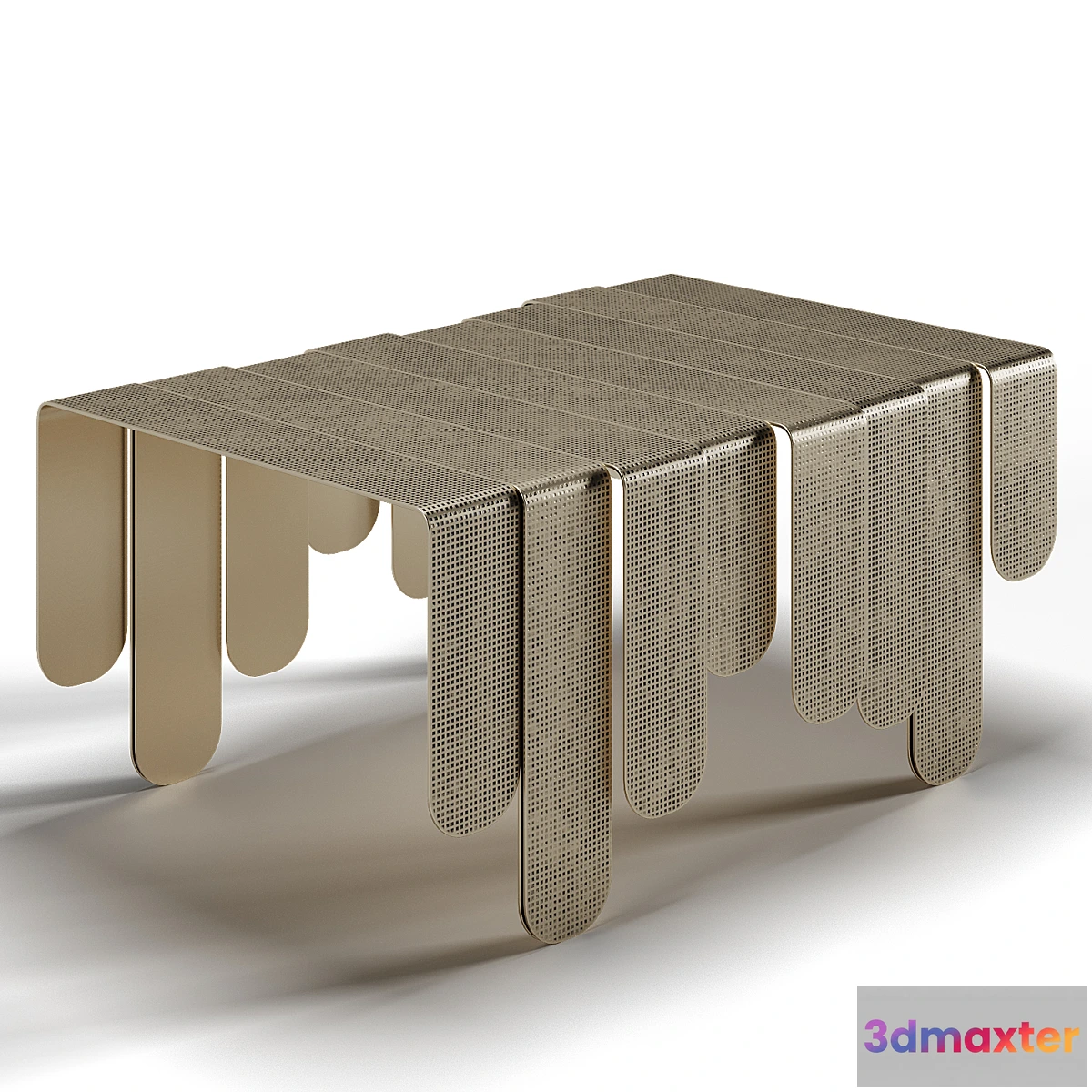 1332840 - Brass coffee table XILO by DE CASTELLI - No.2 3D Max