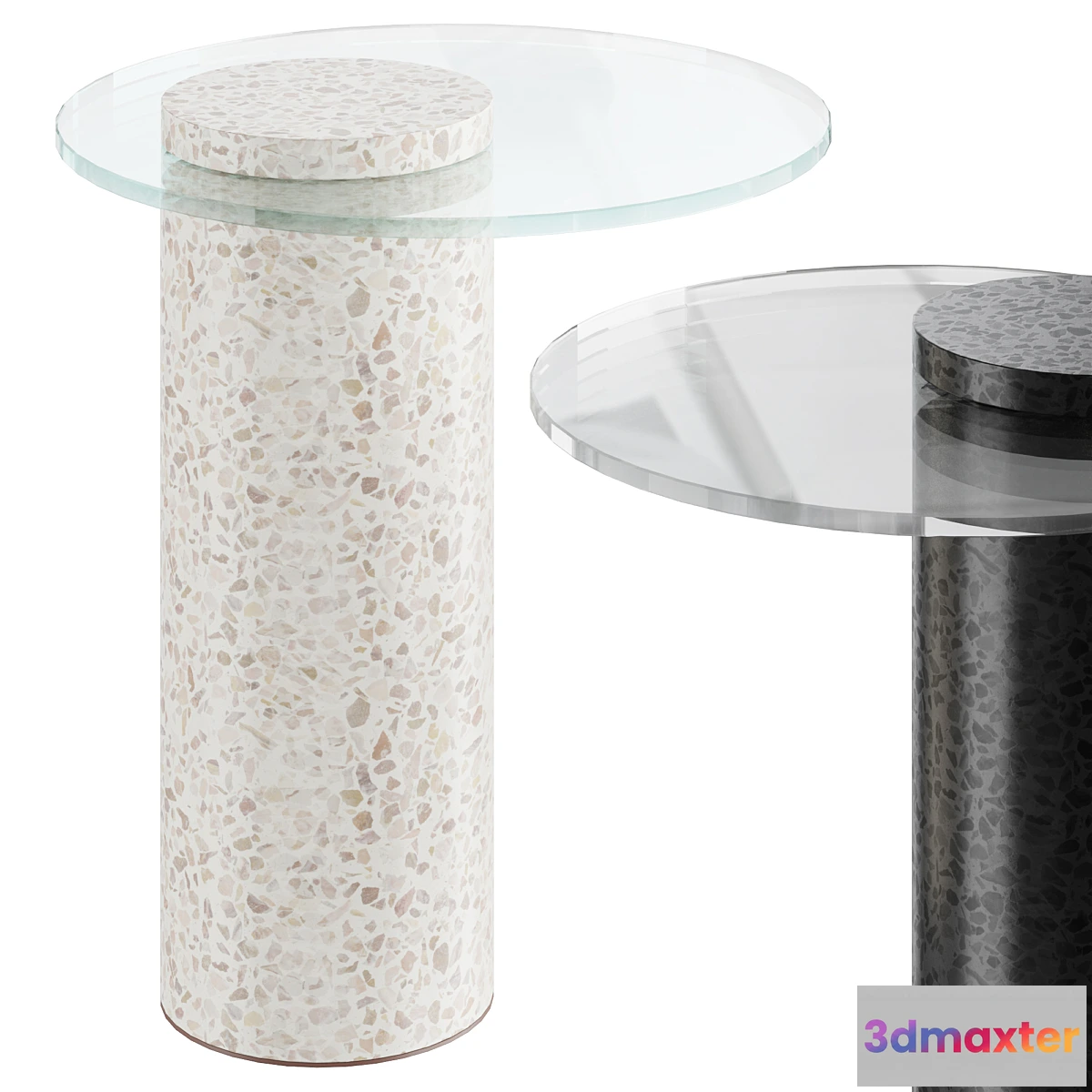 1334088 - Round Terrazzo Base  side table - No.2 3D Max