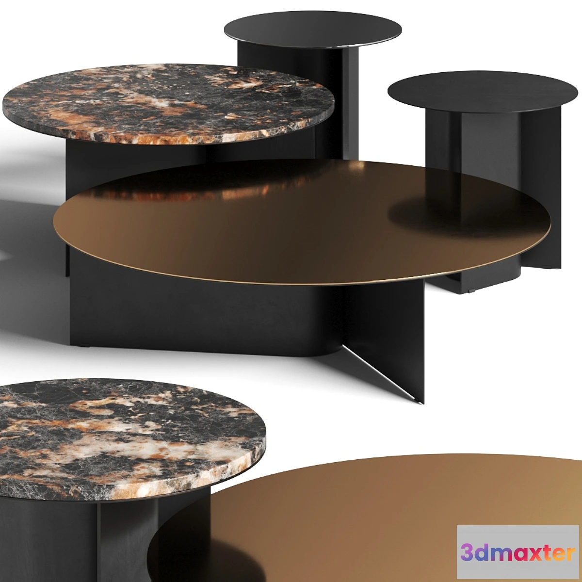1335096 - Ross Gardam Breeze Coffee & Side Tables 3D Max