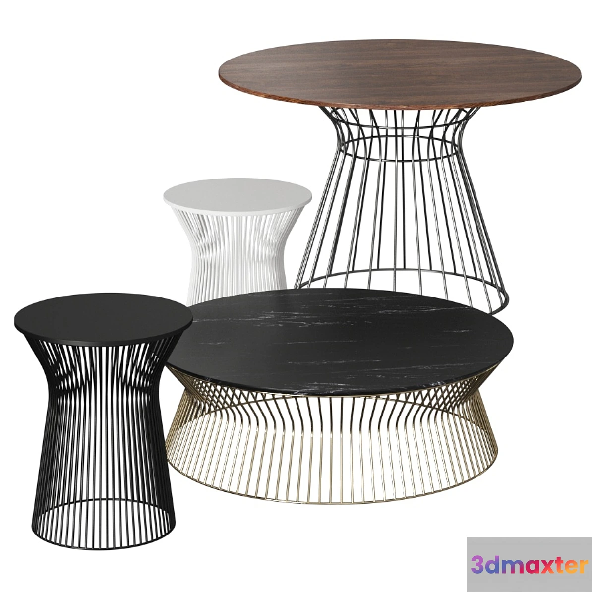 1335120 - Gruppo Tomasella Brigitte Coffee & Dining Tables 3D Max