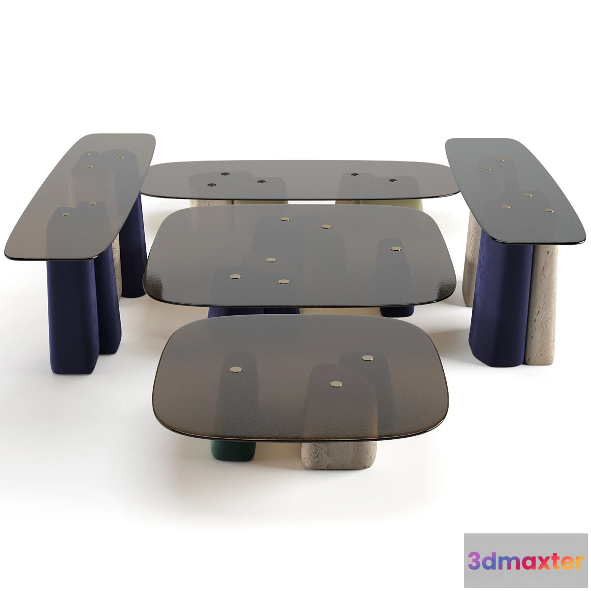 1335151 - Baxter Fany coffee tables set 3D Max