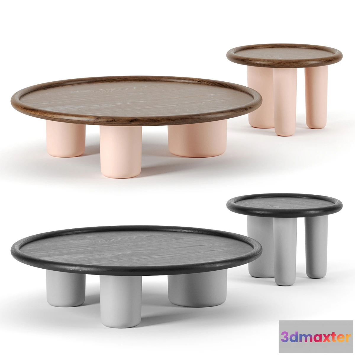 1336309 - Pluto coffee tables by Tacchini 3D Max