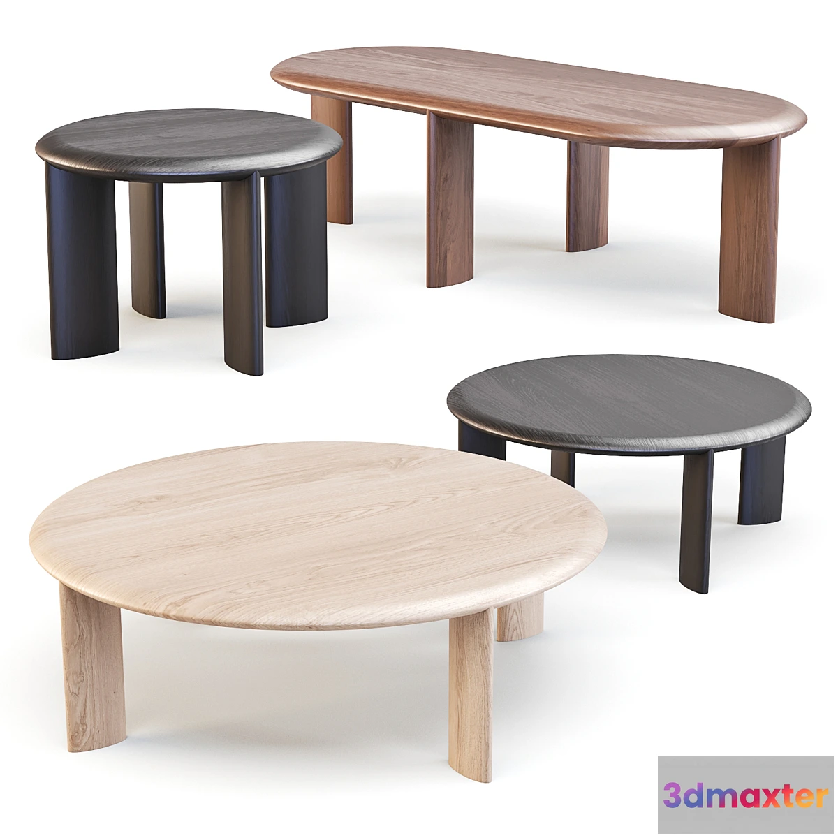 1340784 - Ercol - L. Ercolani IO - Coffee and Side Tables 3D Max