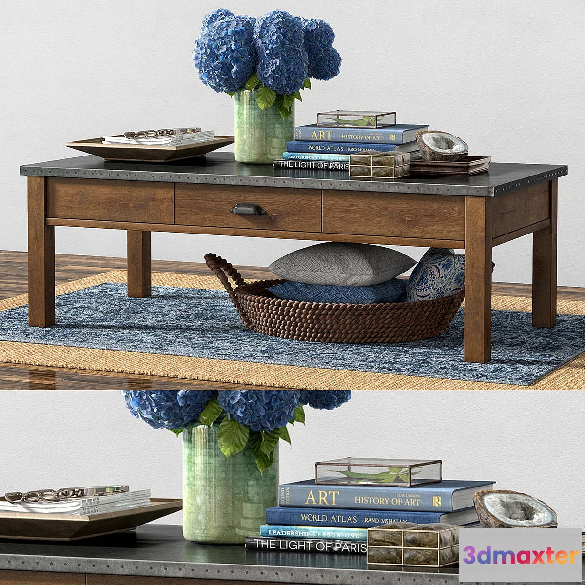 1344193 - Pottery barn CHANNING COFFEE TABLE - No.2 3D Max