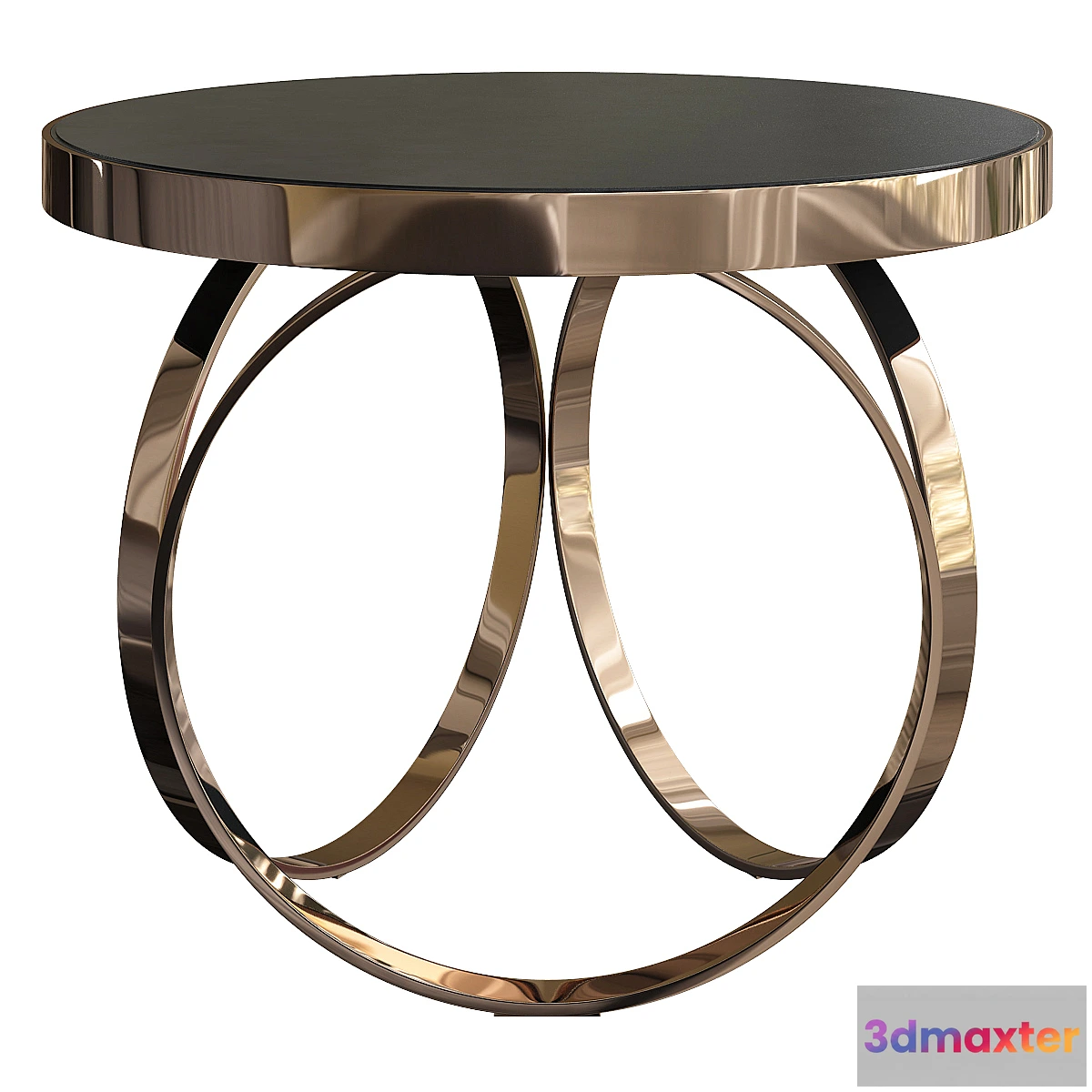 1345922 - DOM Edizioni OTTOLINE GUERIDON CHROME SIDE TABLE 3D Max