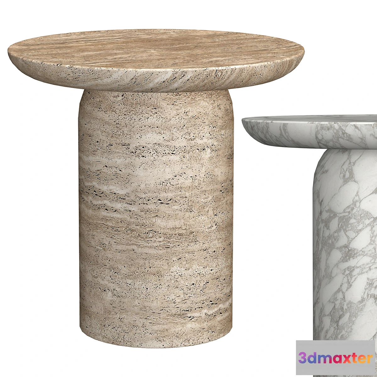 1347114 - CUPOLA CARVED ROUND SIDE TABLE 3D Max