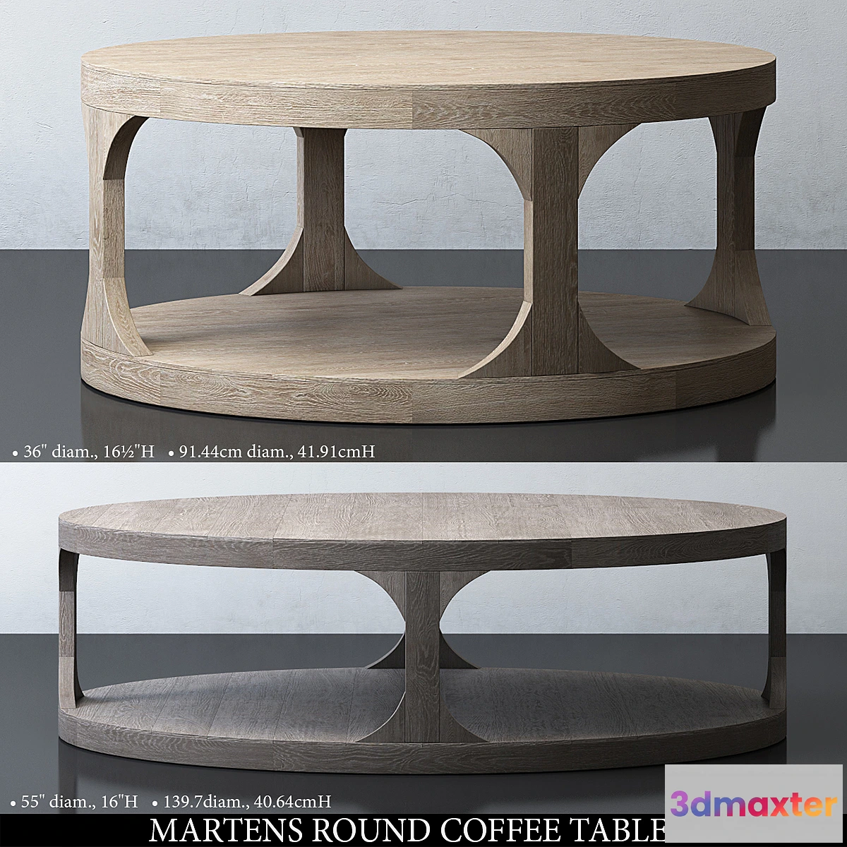 1347574 - MARTENS ROUND COFFEE TABLE 3D Max