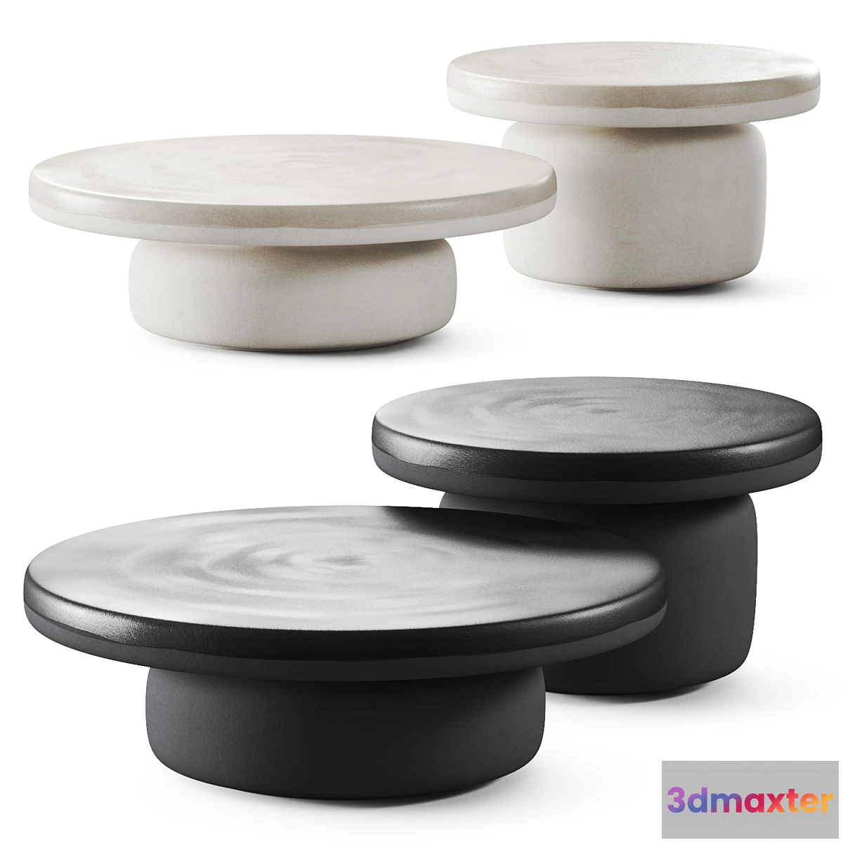 1347948 - Poliform Crew Coffee Tables - No.2 3D Max