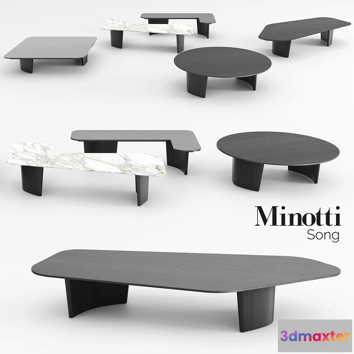 1347986 - Minotti Song Coffee Tables -1 3D Max