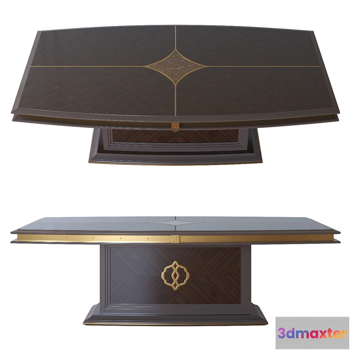 1348573 - BOSTON rectangular dining table 3D Max