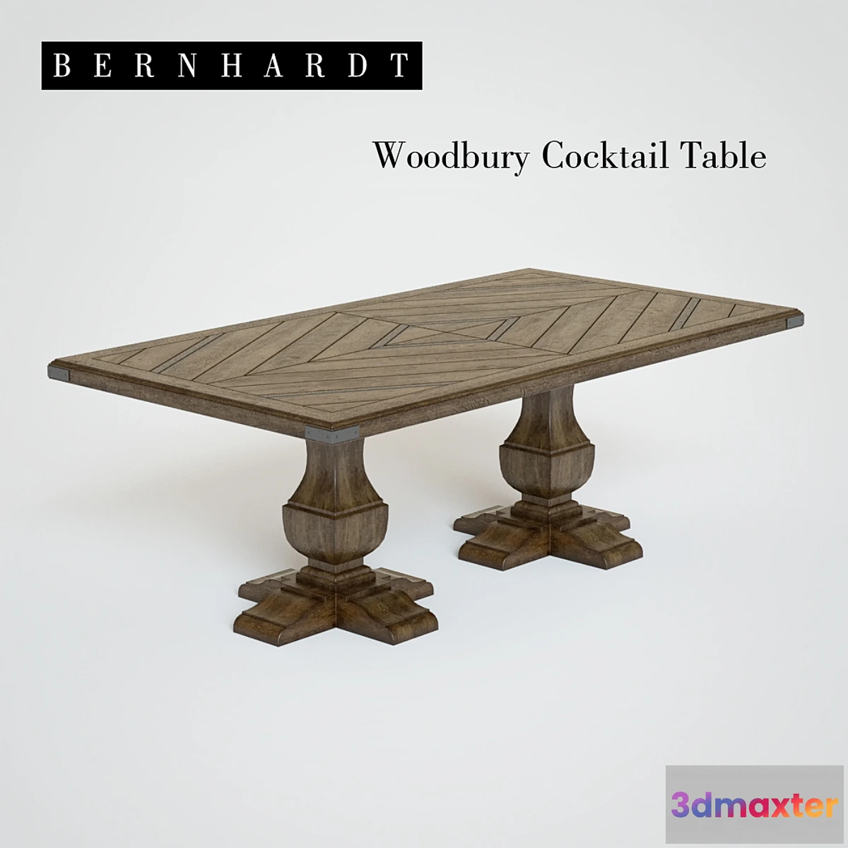 1348764 - Bernhardt  Woodbury Cocktail Table 3D Max
