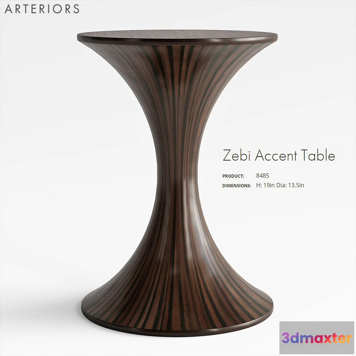 1349172 - ARTERIORS Zebi Accent Table 3D Max