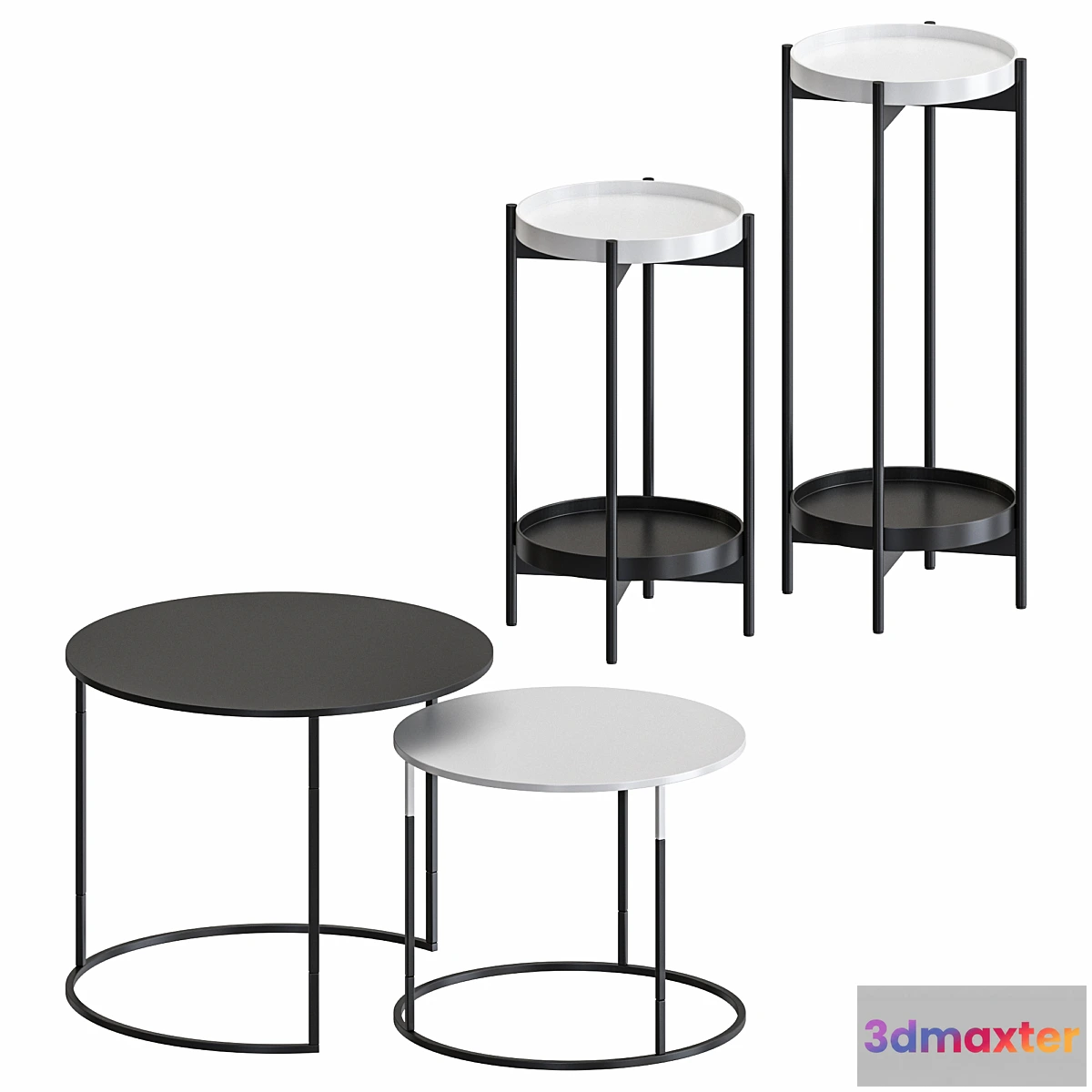 1349280 - HollyHOME collection - Coffee tables set 3D Max