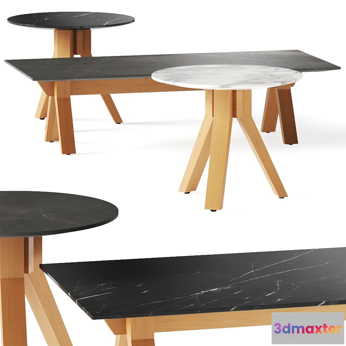 1349639 - Kettal Vieques Coffee Tables 3D Max