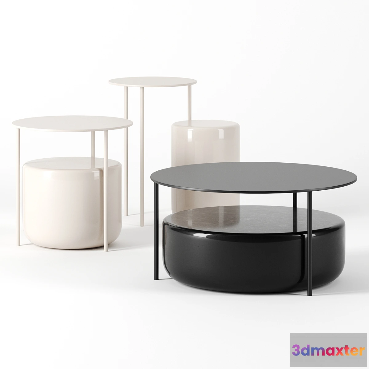 1350755 - Pair tables by Mobel copenhagen 3D Max