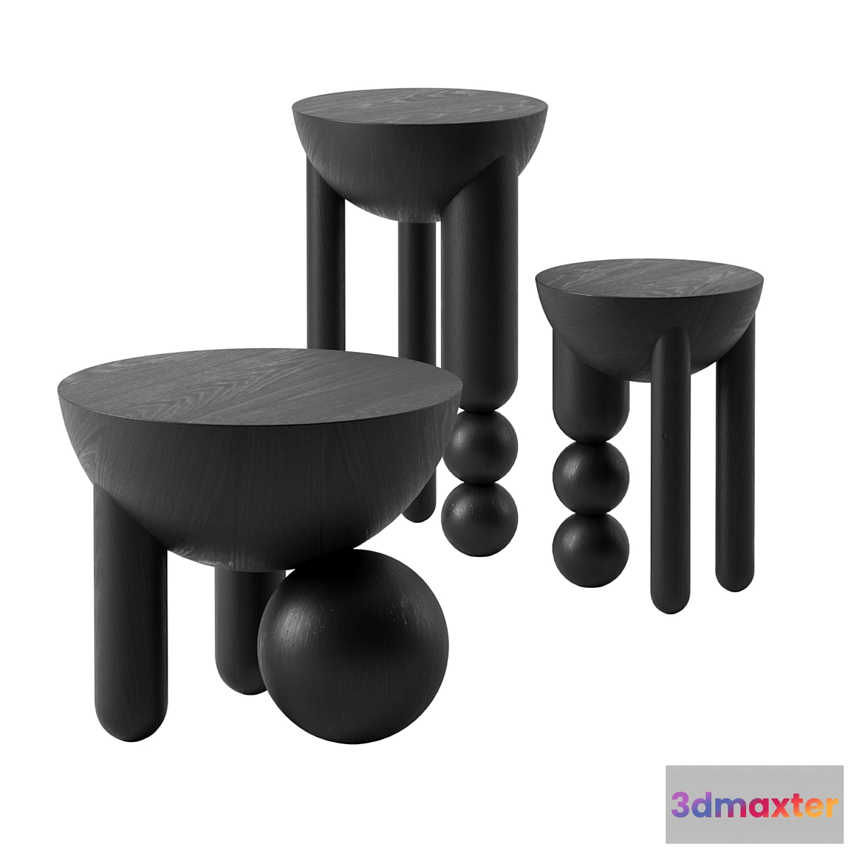 1357921 - Profiterole side tables by Bohinc Studio 3D Max