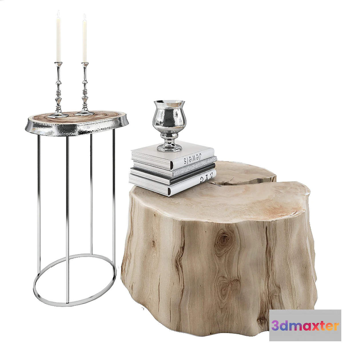 1392082 - Set of tables from slabs 3D Max