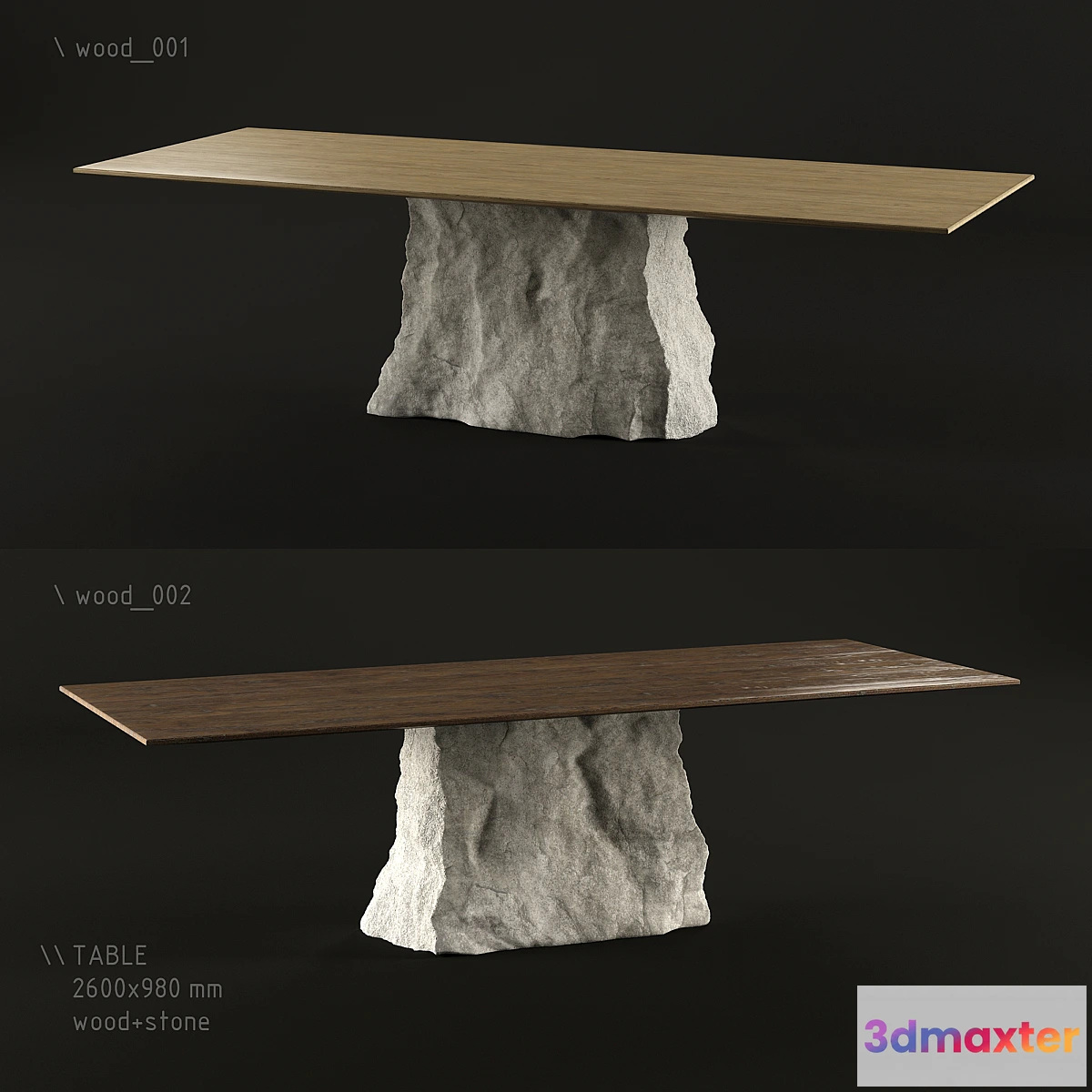 1395298 - Table stone 3D Max