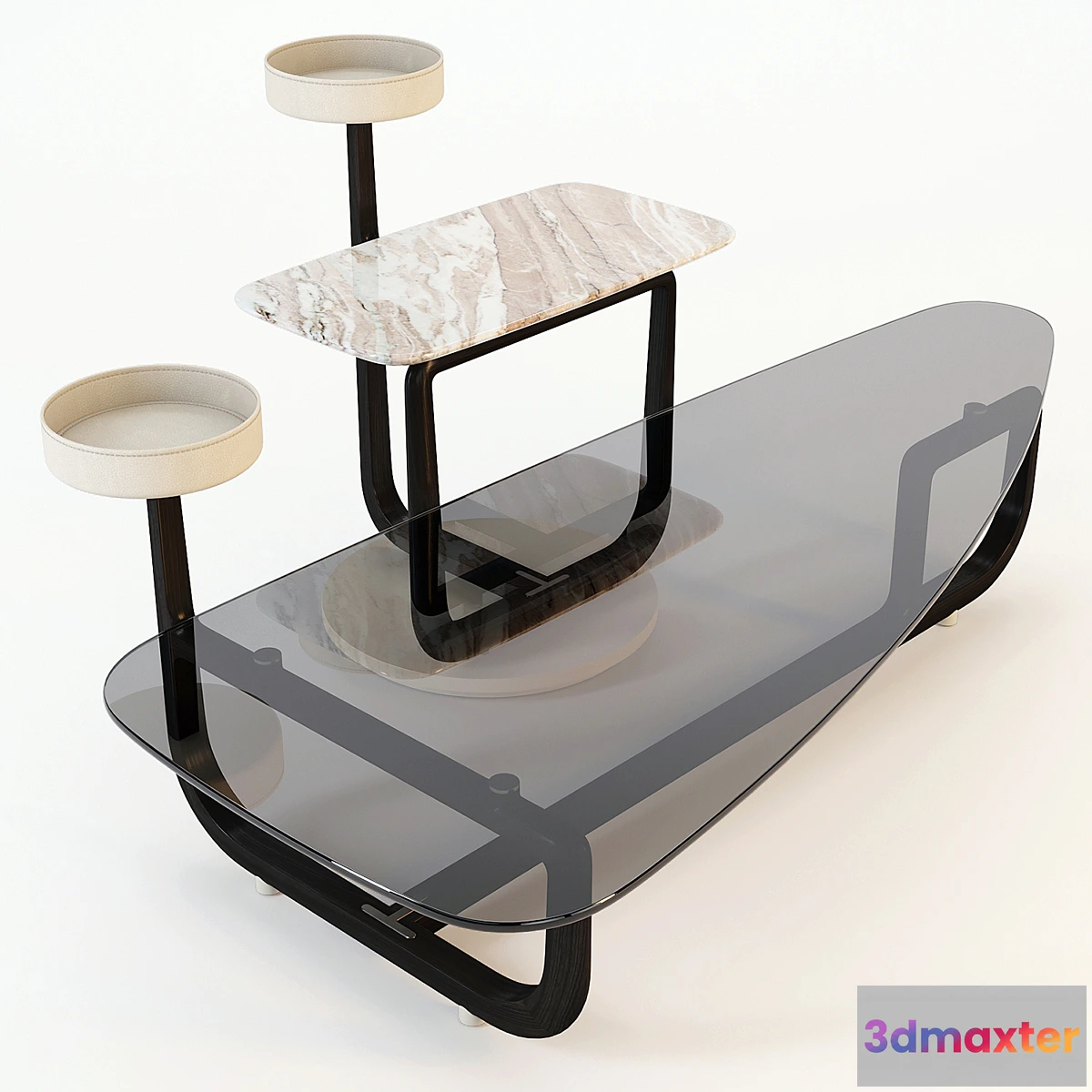 1395886 - Giorgetti Coffee Table - Amiral Set-01 3D Max