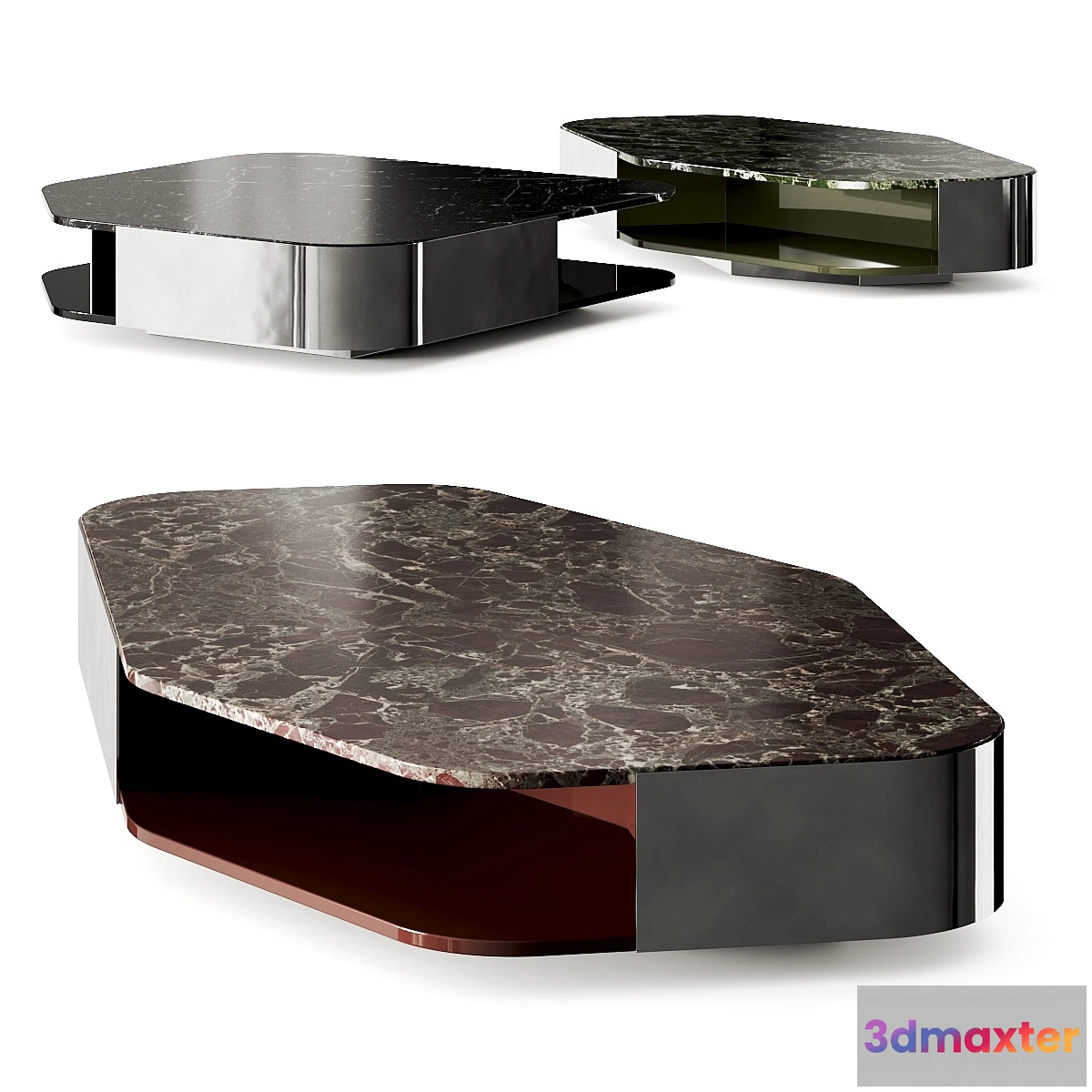 1397186 - Minotti Diagramma Marble Coffee Table 3D Max