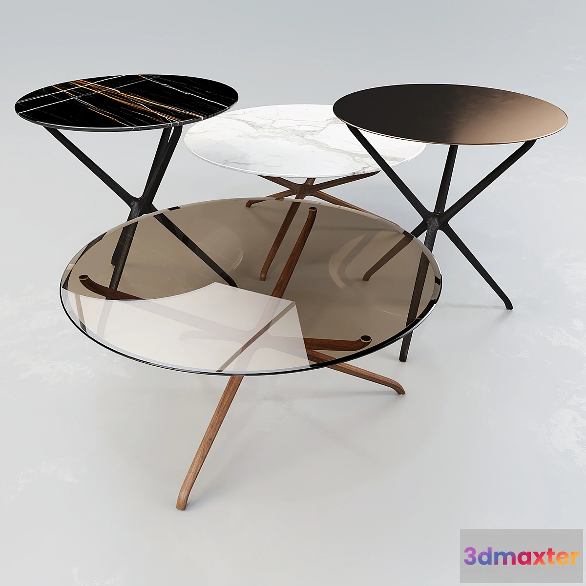 1397942 - Ceccotti Collezioni Coffee Table - Croix de Bois 3D Max