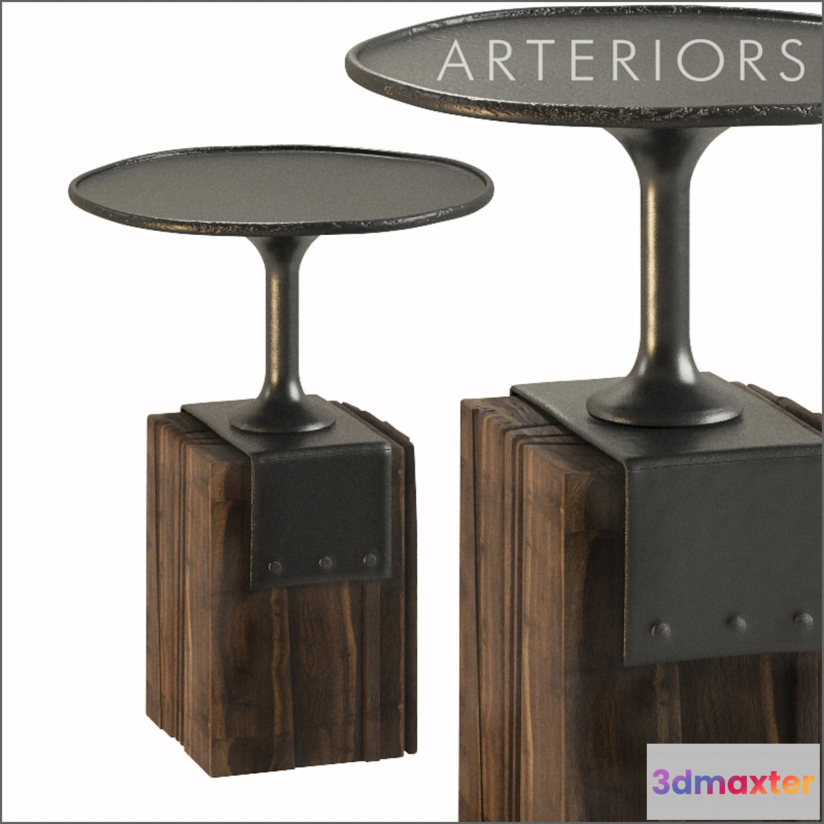 1398476 - Arteriors Anvil Occasional Table 3D Max