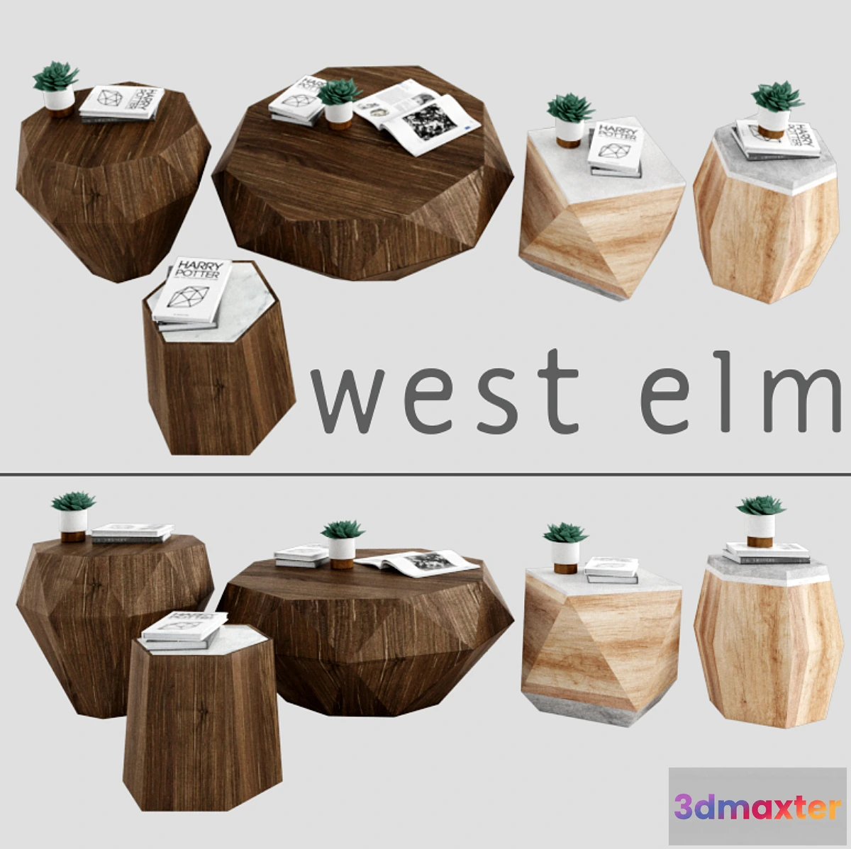 1399844 - Tables West elm 4 3D Max