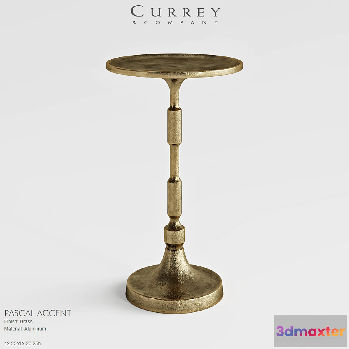 1401236 - Currey Pascal Accent table 3D Max