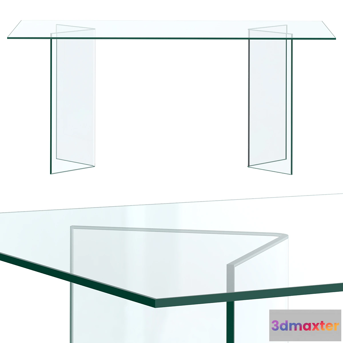 1401920 - Glass table Burano 3D Max