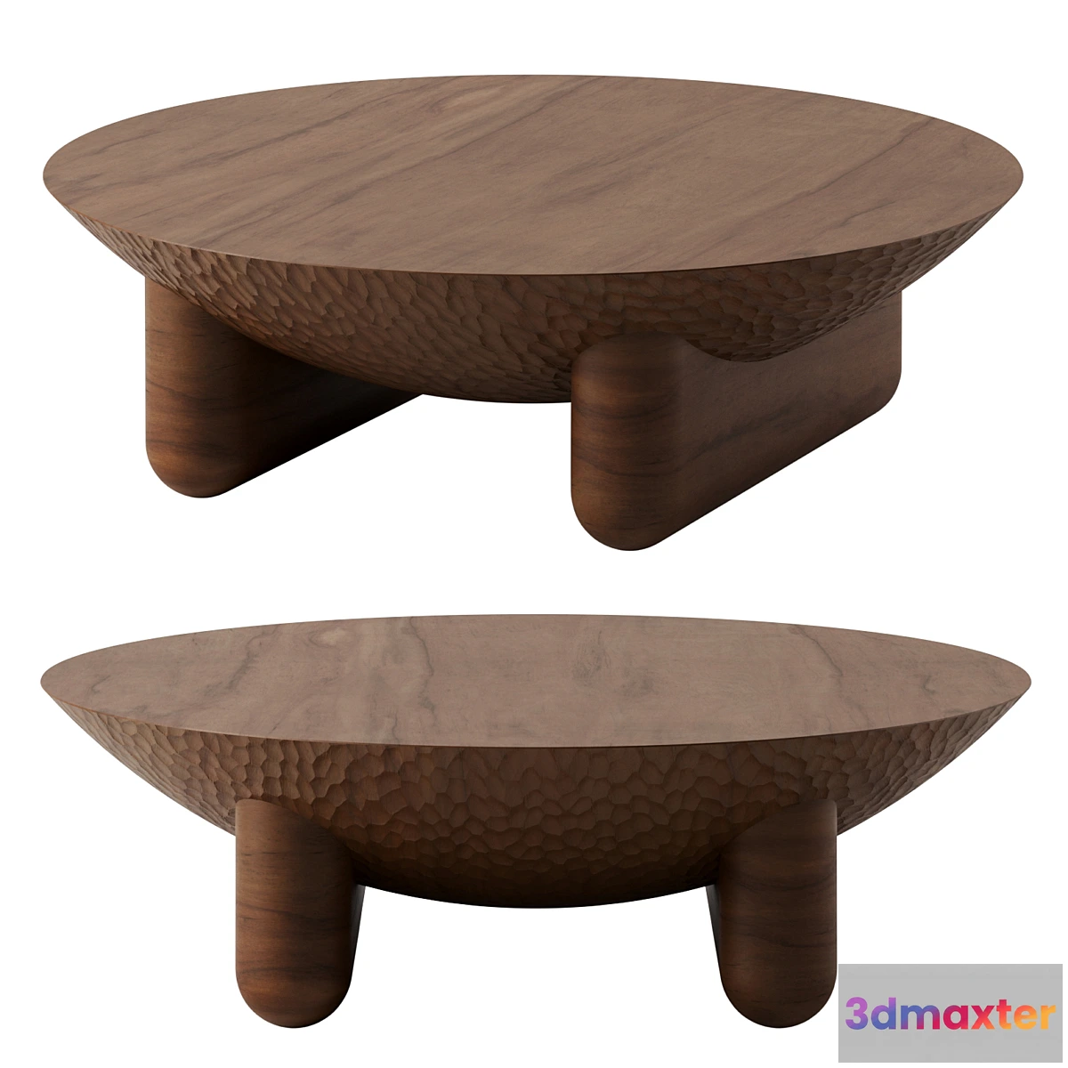 1402398 - Vesta Drusus Embossed Metal Coffee Table by Chairish 3D Max