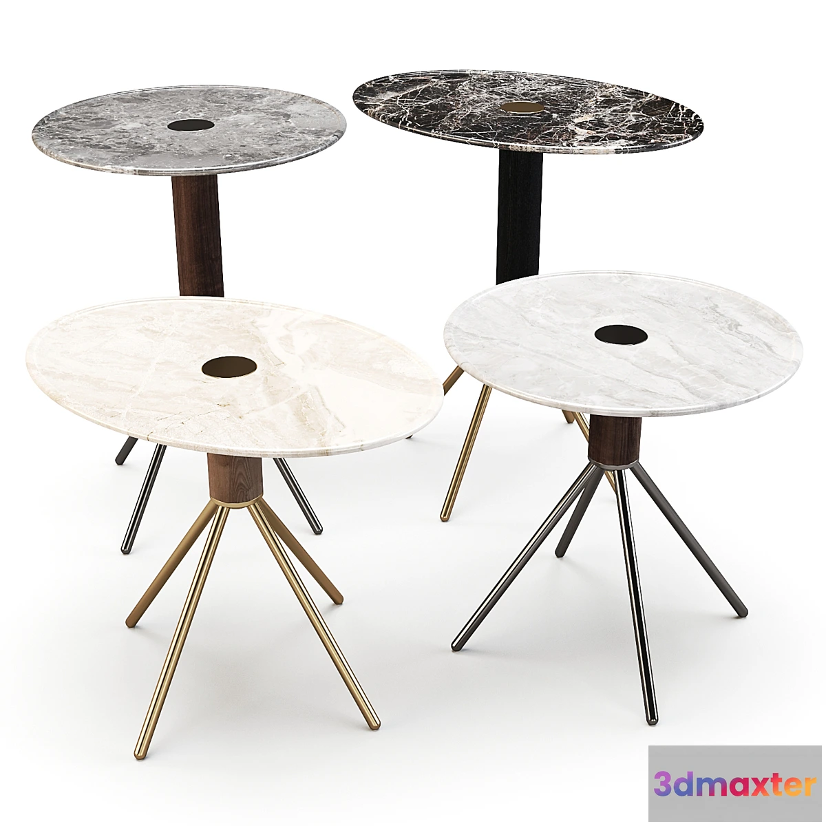 1402838 - Porada Jelly Marmo - Side Tables 3D Max