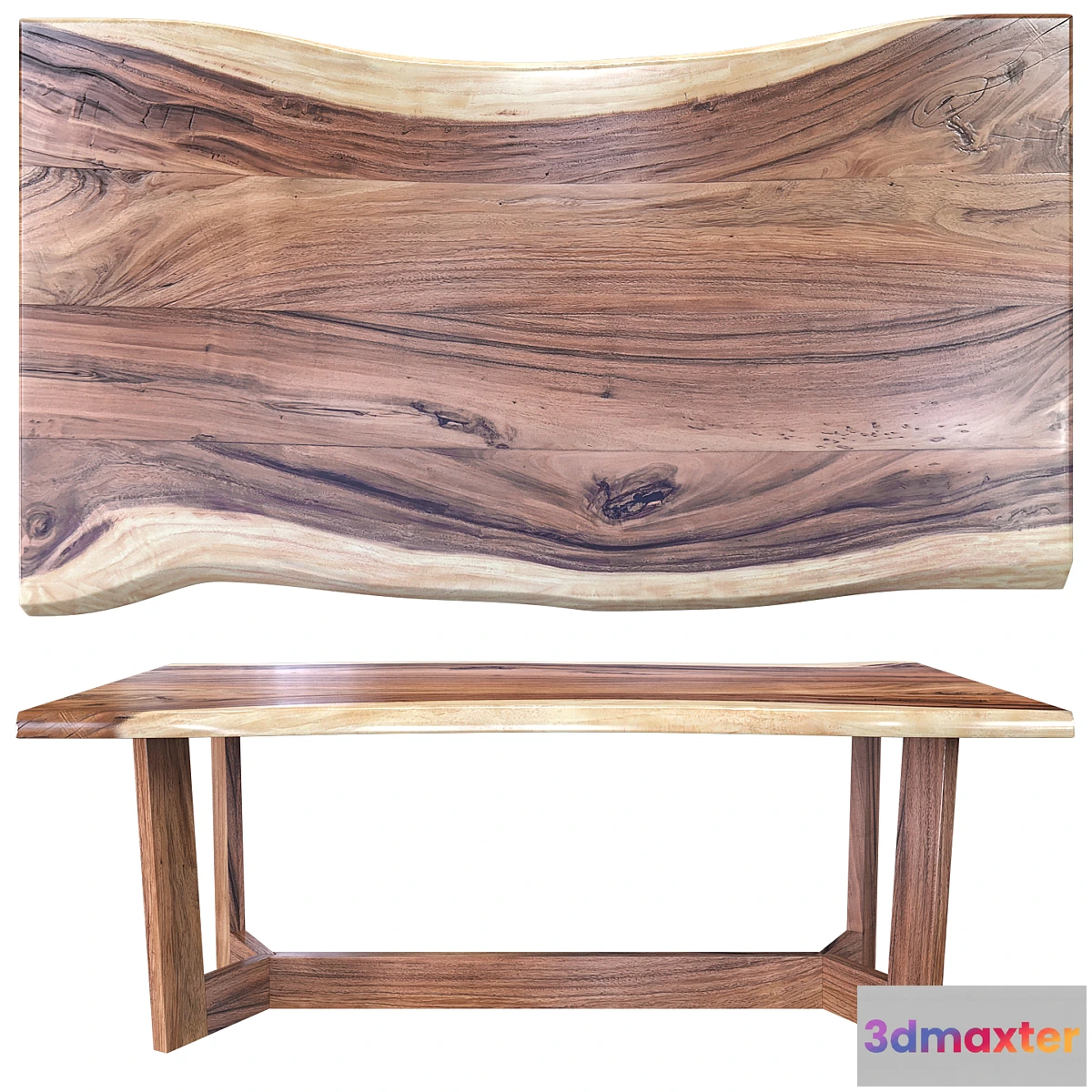 1402938 - Wooden table slab 3D Max