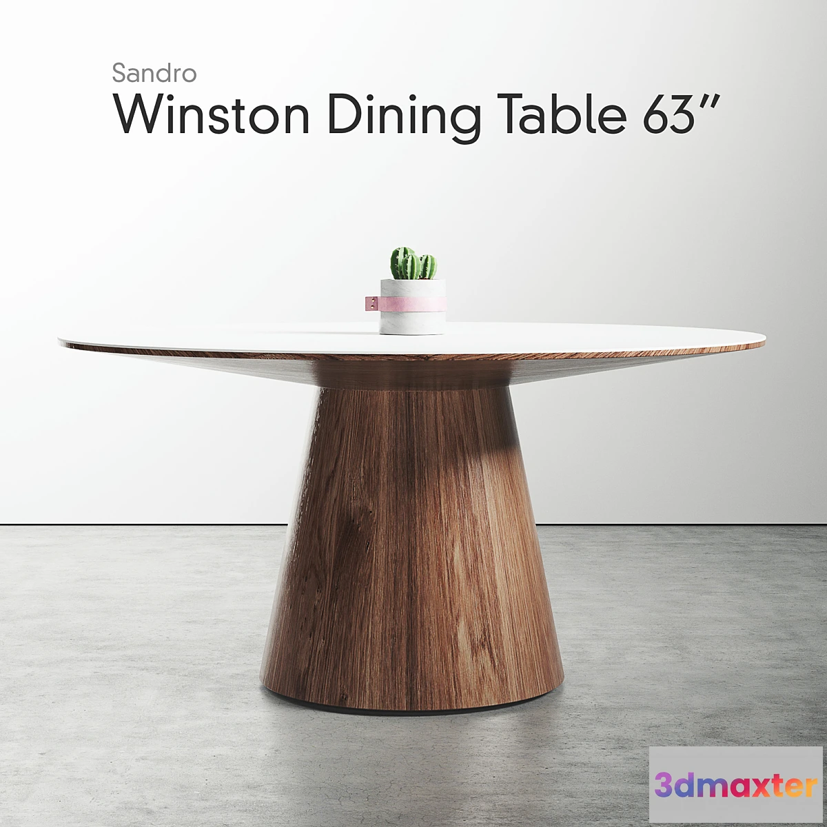 1403420 - Winston Dining Table Sandro Veneer 63 3D Max