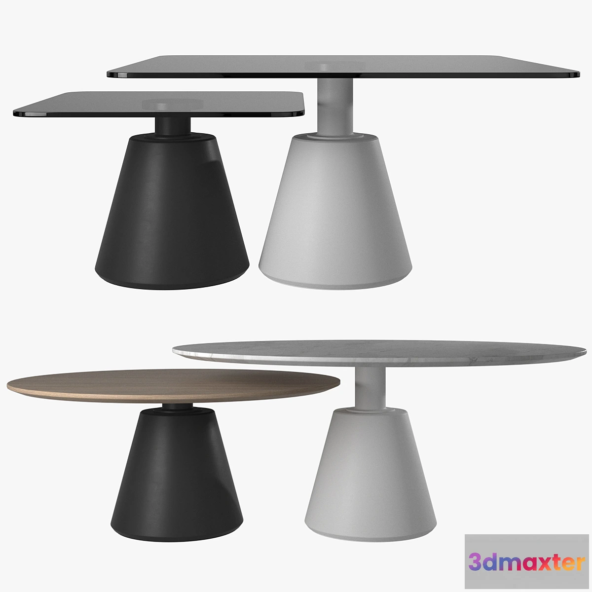 1404620 - Coffee table Madrid (BoConcept 4 pieces) 3D Max