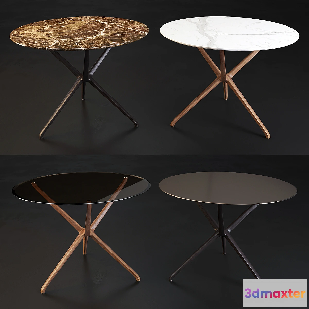 1404964 - Ceccotti Collezioni Coffee Table - Croix de Bois H53 3D Max